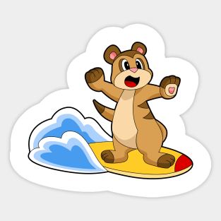 Meerkat Surfer Surfboard Sticker